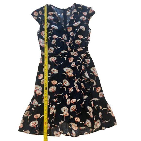 J. Crew Mercantile Sleeveless Navy Floral Dress Size 00 - Picture 8 of 8